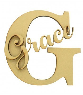Laser Cut Personalised 3D Letter With Personalised Name